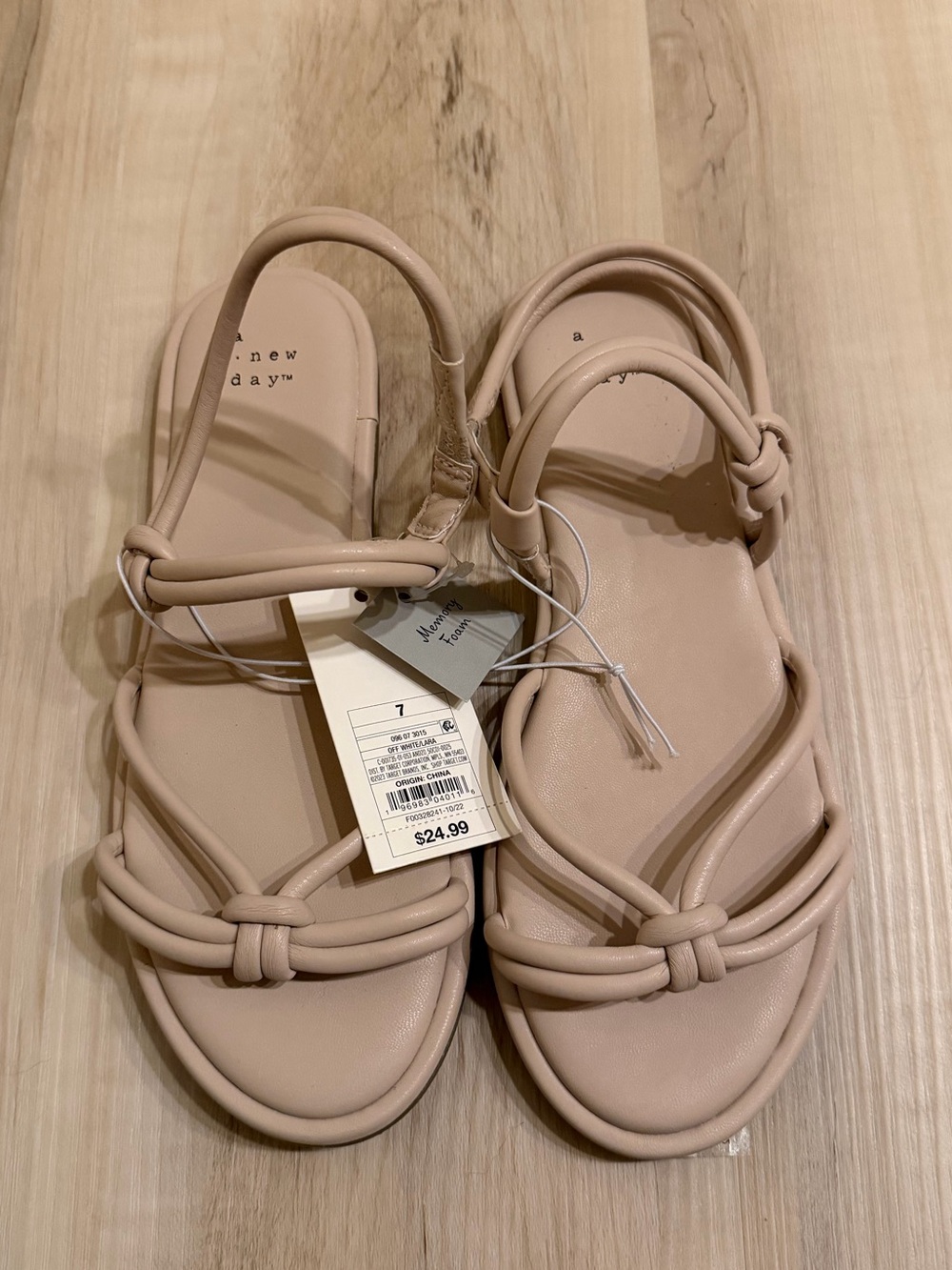 A NEW DAY Knotted Flat Sandals